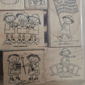 Girl Scout Wooden Stamp Set